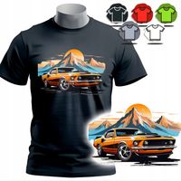 KOSZULKA T-SHIRT MĘSKI WZORY DO WYBORU - KLASYCZNE SAMOCHODY - M