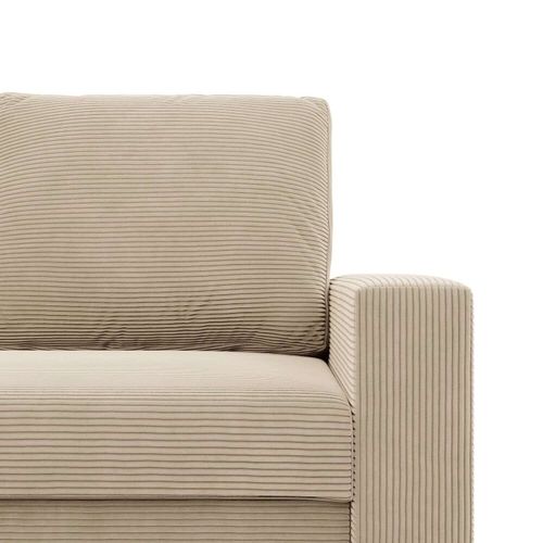 Narożnik do salonu, BLOM, sztruks, 231x140x92 cm, beżowy | TYLETEGOTU na Arena.pl