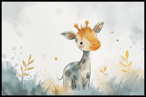 Plakat 86,4x56,8cm Mała Żyrafka na Arena.pl