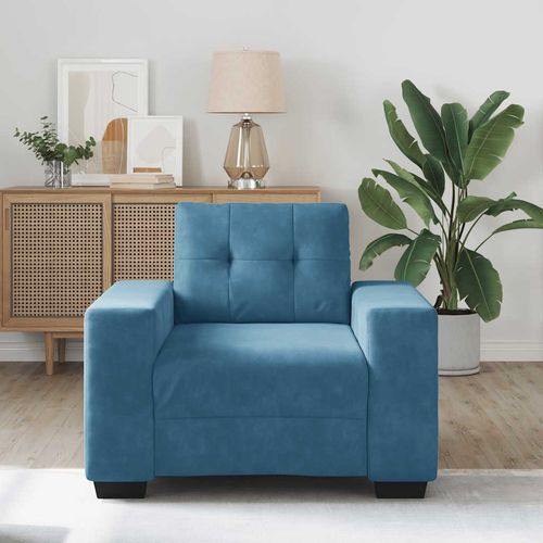 Sofa Fotel Niebieski 59 cm Aksamit na Arena.pl