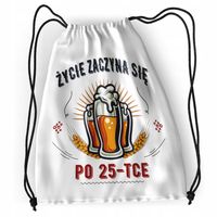 Plecak Urodziny 25 25Te Sportowy Szkolny Worek Z Nadrukiem Ze Zdjęciem