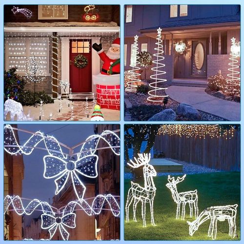 WĄŻ Świetlny 20m LED LAMPKI CHOINKOWE BIAŁY ZIMNY na Arena.pl