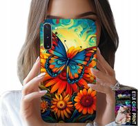 ETUI DO SAMSUNG NOTE 10 PLUS - MOTYLE MOTYLKI KWIATKI RÓŻE OBUDOWA