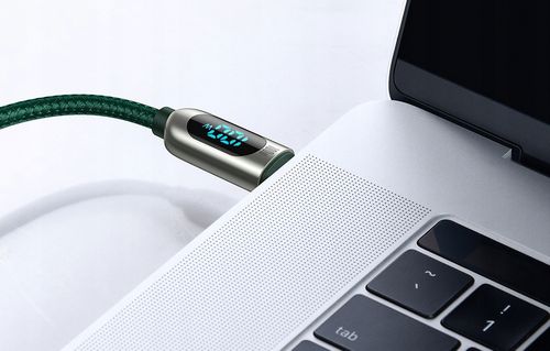 Kabel USB do USB-C Baseus Display, 66W, 2m GREEN na Arena.pl