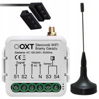 Sterownik Bramy Garażu z Sensorem i Zewnętrzną Anteną WiFi TUYA OXT