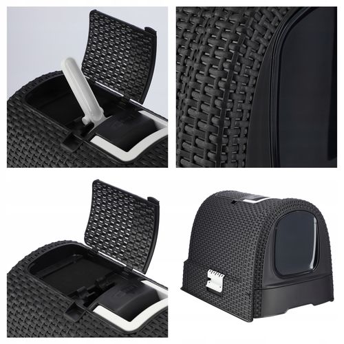 Curver 198846 Kuweta Dla Kota Toaleta Grafit na Arena.pl