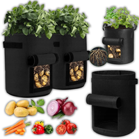 4x Torba Worek Filcowy Eko Do Sadzenia Uprawy Ziemniaków Doniczka 35x30cm