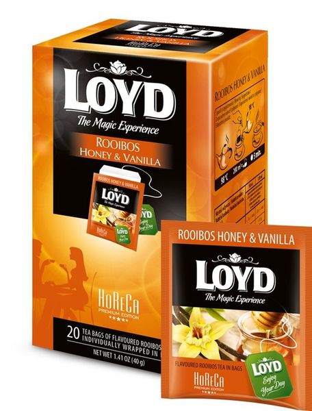 Herbata ziołowa w kopertach Loyd Rooibos miód i wanilia 20szt x20 zdjęcie 6