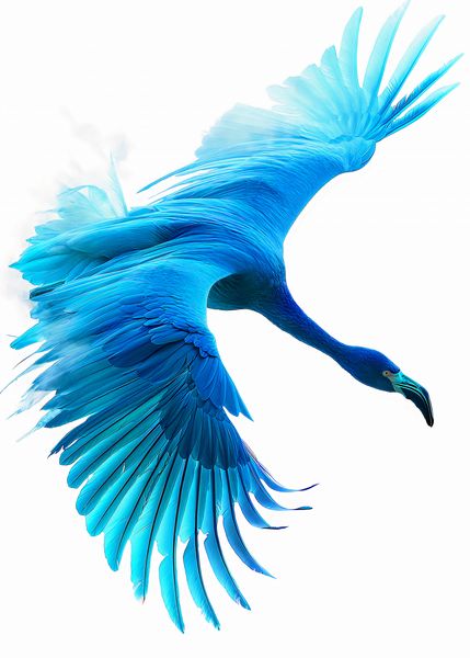 Plakat 50x70cm Błękitny Lot zdjęcie 1