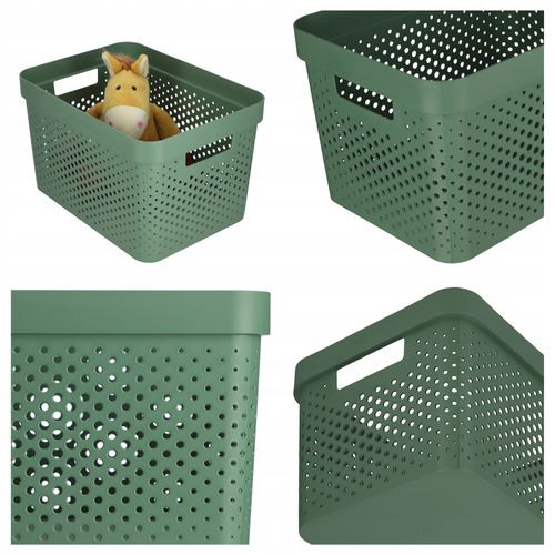 Curver Pojemnik Pudełko Ażurowe Eko 17 L Zielony na Arena.pl