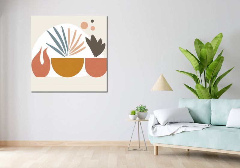Obraz 100x100cm Paleta Roślinna zdjęcie 2