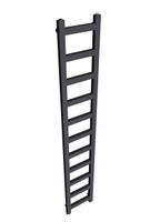 Grzejnik łazienkowy wodny LUCY 1650x250 GRAFIT