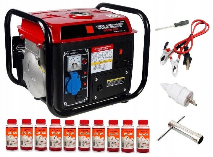 AGREGAT PRĄDOTWÓRCZY 1500W GENERATOR 2KM 230V OLEJ zdjęcie 1