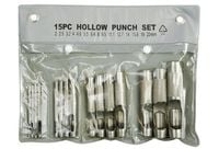 komplet przebijaków do skóry 15cz 2-22mm - w-76700