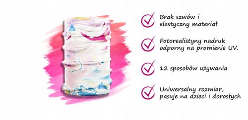 KOMIN SZAL CHUSTA SZALIK KOMINIARKA CIENKI LEKKI na Arena.pl