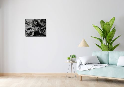 Obraz 50x40cm Młoda Gitarzystka na Arena.pl