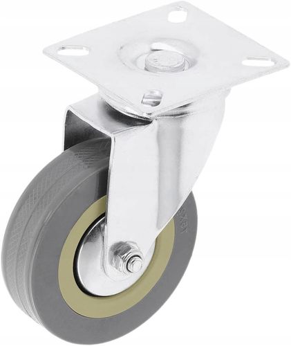 KÓŁKA MEBLOWE OBROTOWE GUMOWE CICHE KOŁA ŁOŻYSKOWANE ZESTAW 4 KÓŁEK na Arena.pl