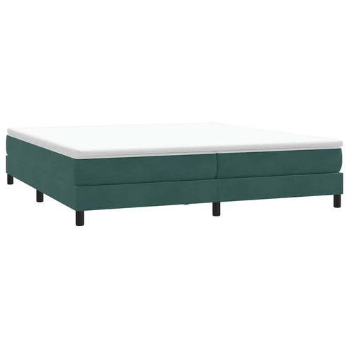 Łóżko Box Spring bez materaca Ciemnozielone 200x210 cm Aksamit na Arena.pl