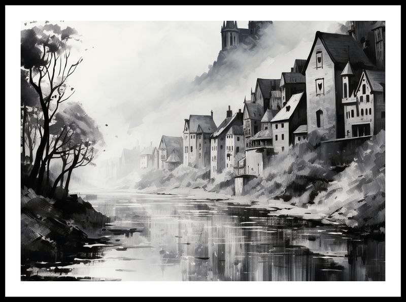 Plakat 70x50cm Mglisty Refleks zdjęcie 3