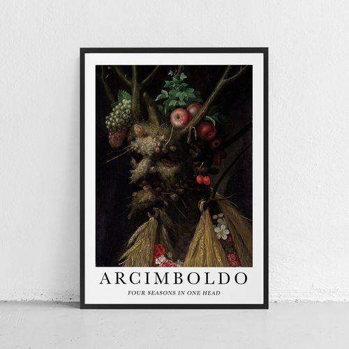Plakat w ramce giuseppe arcimboldo ent 50x70 cm w czarnej ramie na Arena.pl
