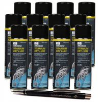 12 x FUCHS SILKOLENE TITANIUM DRY LUBE - SMAR DO ŁAŃCUCHA - SPRAY - 500ml