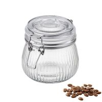 Pojemnik szklany hermetyczny słoik z klamrą 500 ml silikonowa uszczelka