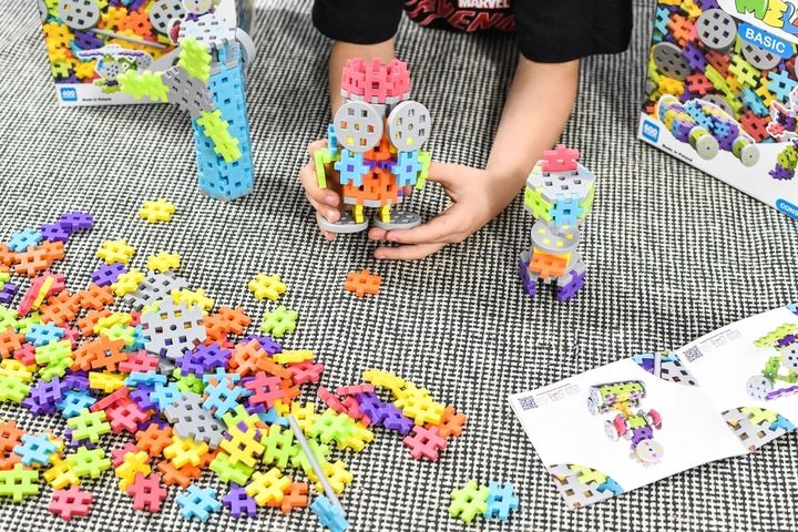 KLOCKI KONSTRUKCYJNE WAFLE MELI Basic Constructor 400 EL MINI GOFRY PUZZLE zdjęcie 11