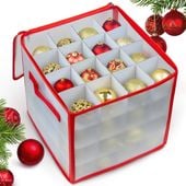 TORBA NA BOMBKI ŚWIĄTECZNE 64 szt. WYTRZYMAŁY ORGANIZER na Ozdoby Choinkowe