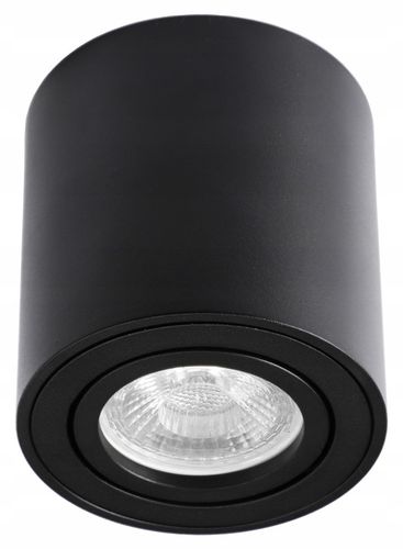 Oprawa Natynkowa Halogenowa Tuba LED GU10 ruchoma spot sufitowa czarna na Arena.pl