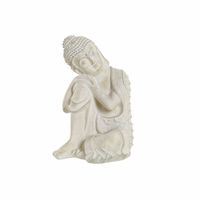 Figurka Dekoracyjna DKD Home Decor Szary Budda Żywica (17 x 17 x 26 cm)