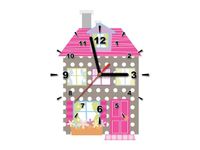 40X40CM ZEGAR DOMEK KROPKI OBRAZ