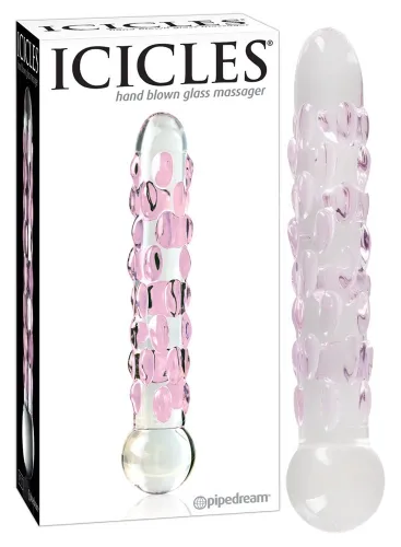 pipedream icicles model 24 szklany masażer z wypustkami 17,8 cm na Arena.pl