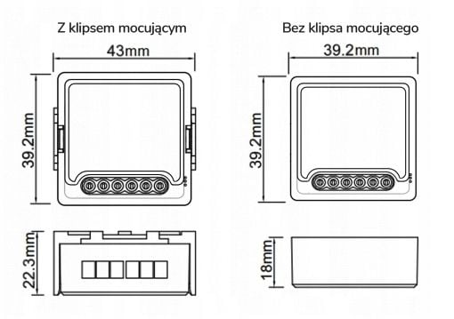OXT Mini Ściemniacz 1 Obwód WiFi TUYA zdjęcie 7