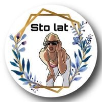 Opłatek na tort Urodziny 18 30 40 50 Happy Birthday Kobieta Postać Kwiaty