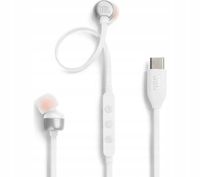 Słuchawki przewodowe JBL Tune 310C USB-C Dokanałowe Mikrofon Białe