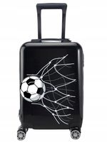 PIŁKA NOŻNA FOOTBALL BRAMKA WALIZKA CZARNA DZIECIĘCA MŁODZIEŻOWA SZYFR