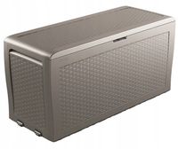 SKRZYNIA OGRODOWA KETER SAMOA RATTAN 270L CAPPUCCINO