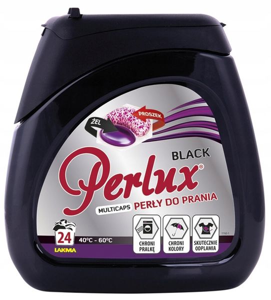 Kapsułki do prania PERLUX Black 24 szt. zdjęcie 2
