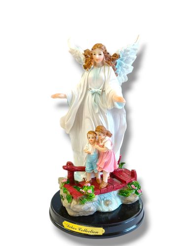 Anioł Opiekuńczy 22 Cm Figura Polyresin Nad Dziećmi 510 G na Arena.pl