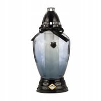 Znicz Szklany MAX-POL Znicz 1113 NT CZ GRAFIT 28 cm wys