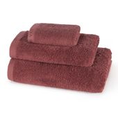 Ręcznik Venus 30x50 cm ceglasty bawełniany frotte z haftem