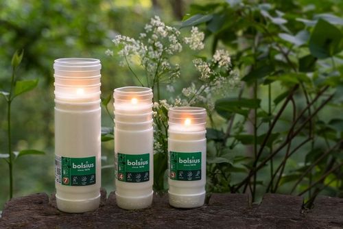 Wkłady parafinowe do zniczy Bolsius RP3 całoroczne białe 68 godzin palenia na Arena.pl