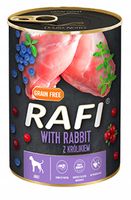 RAFI BEZ ZBÓŻ mokra karma PUSZKI DOLINA NOTECI MIX SMAKÓW DLA PSA 16x400G