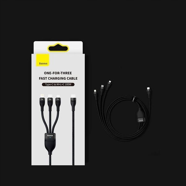Kabel 3w1 Baseus 1.5m zdjęcie 6