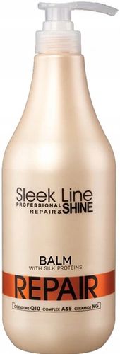 Stapiz Sleek Line Repair Shine Zestaw Do Włosów Szampon 1L + Balsam 1000ml na Arena.pl