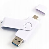 Pendrive prezent 64 GB 3.0 USB-C TYP C BIAŁY BEZ GRAWERA