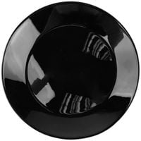 6x TALERZE PŁASKIE OBIADOWE CZARNE OKRĄGŁE 26,5cm TALERZ SZKŁO OPALOWE