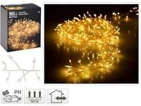 Świąteczne lampki choinkowe na drucie 9,6m 960led, gęste ciepły kolor