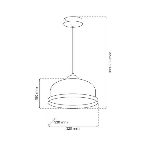 Lampa wisząca Studio Biały 1xE27 na Arena.pl