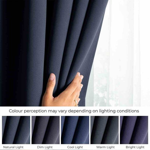 CURT/AH/BLACKOUT/EYELETS/INDIGO/140X175/1PC zdjęcie 4